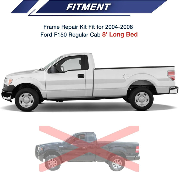 For 2004-2008 Ford F150 Regular Cab Mountainpeak Mid Frame Repair Kit-1