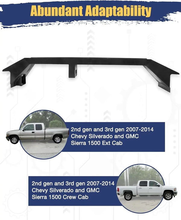 For 2007-2014 Chevy Silverado 1500 GMC Sierra 1500 Ext and Crew Cab Front Fuel Tank Crossmember - oriclambo