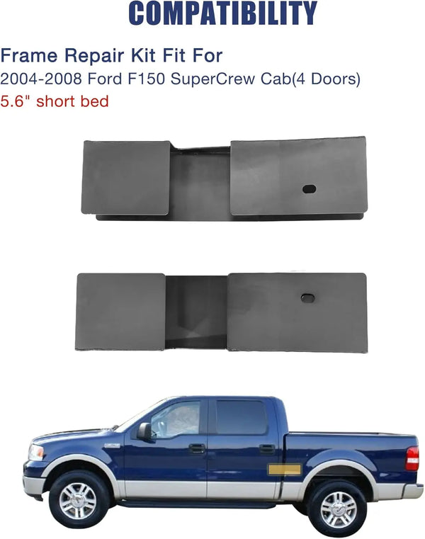 Front Frame Rust Repair Kit Fit for 2004-2008 Ford F150 Super Crew Cab 5.5