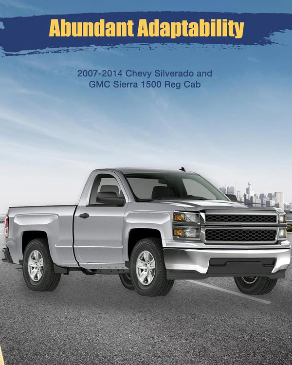 For 2007-2014 Chevy Silverado 1500 GMC Sierra 1500 Front and Rear Fuel Tank Support Crossmember and Rear Upper Shock Mount Crossmember - oriclambo