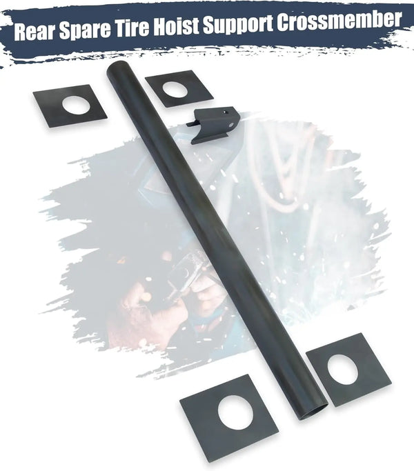 For 2007-2017 Chevy Silverado & GMC Sierra Rear Spare Tire Support Crossmember Frame with Shock mount - oriclambo