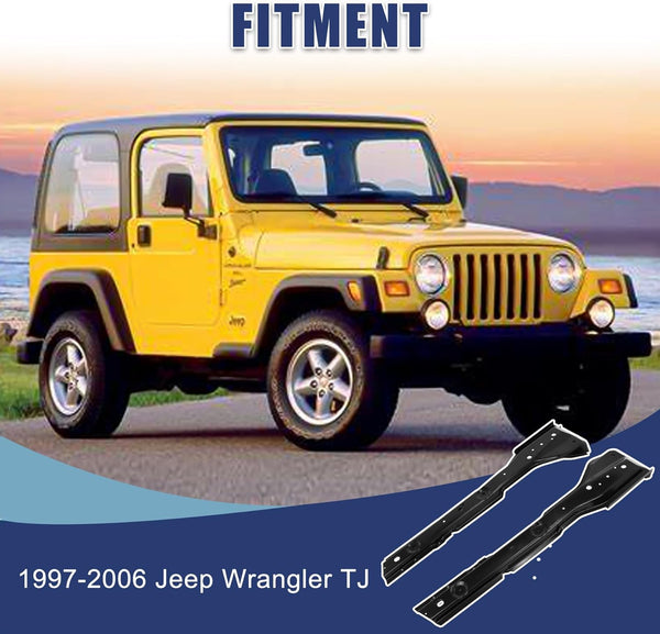 For 1997-2006 Jeep Wrangler TJ & LJ Torque Box Floor Supports Full Body Mount Rust Frame Repair - oriclambo