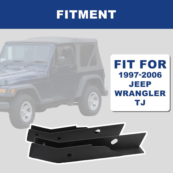 For 1997-2006 Jeep Wrangler TJ Rear Shackle Mount Frame Rust Repair Kit - oriclambo