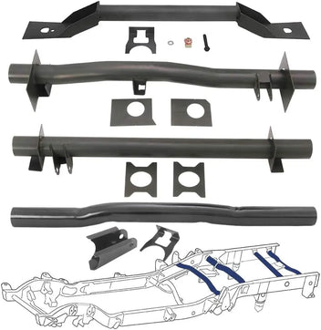 Rear Shackle Mount Frame Rust Repair Kit For Jeep Wrangler YJ 2PCS 1986