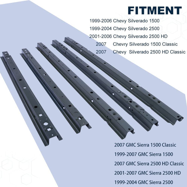 For 1999-2007 Chevy Silverado/GMC Sierra Mountainpeak Truck Bed Crossmember Repair Kit - oriclambo