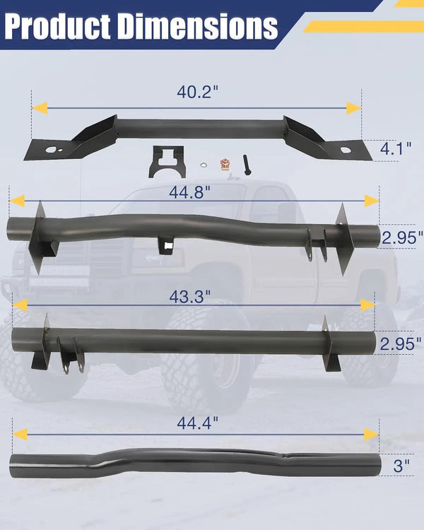 Rear Spare Tire Support Crossmember Kit Fit for 1999-2006 Chevy Silverado GMC Sierra 1500 2500-2