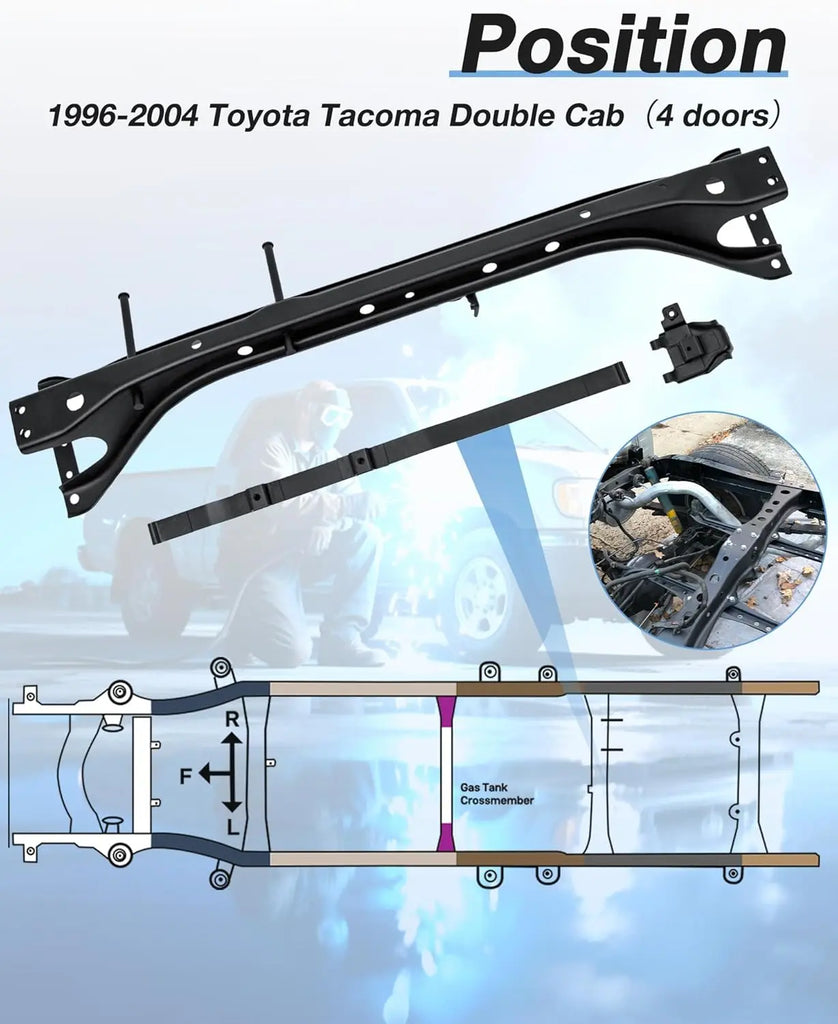 Rear Fuel Tank Frame Crossmember Support For 1995-2004 Toyota