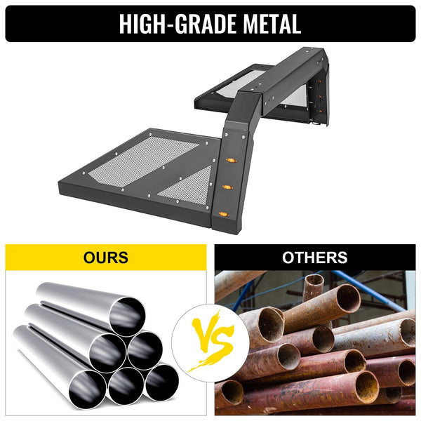 Universal Truck Roll Bar Kits Armour Chase Rack with Light Adjustable